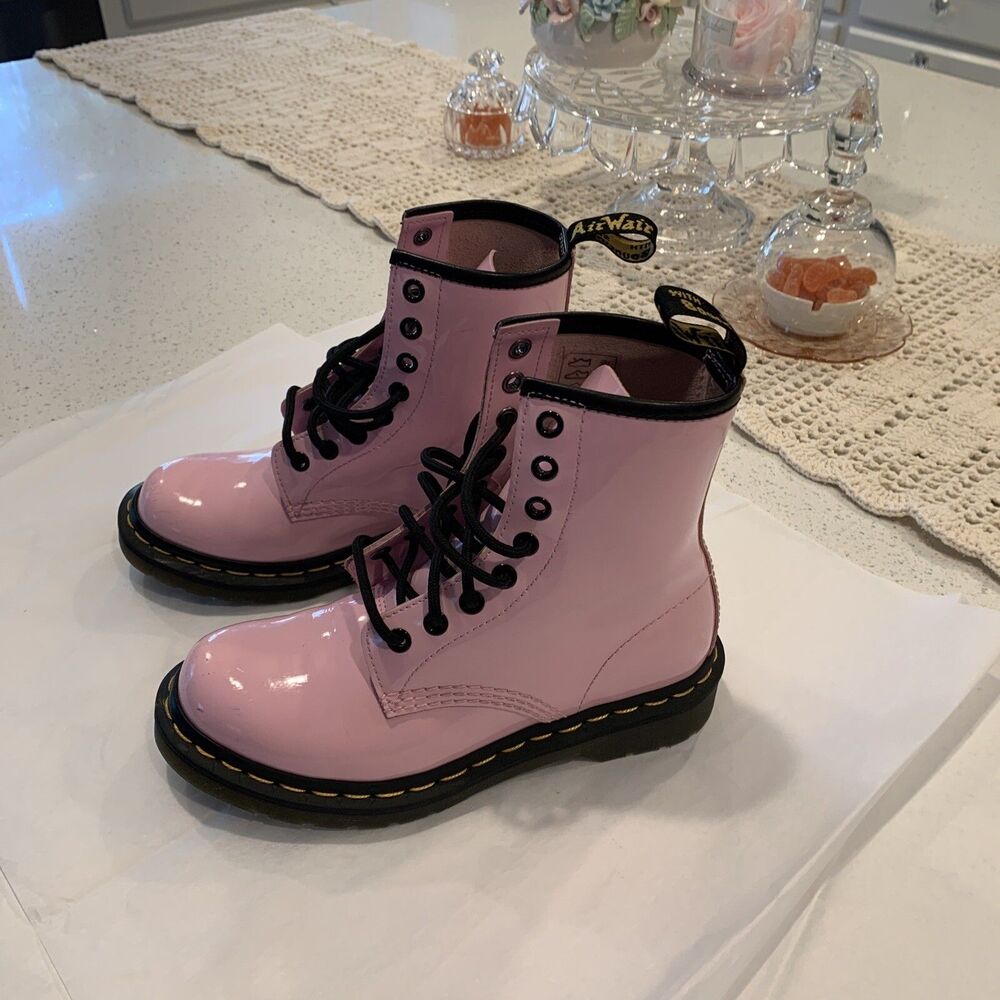 dr martens pink boots Size 5